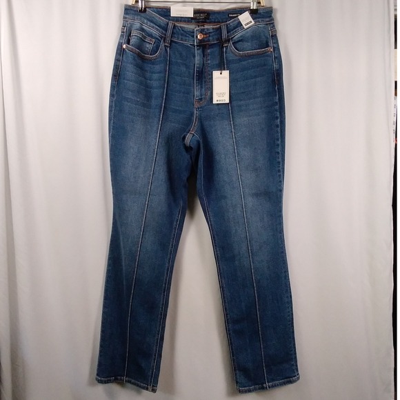 Judy Blue Seam You Later High Rise Straight Leg Front Seam Jeans Women's 16W - Picture 1 of 11